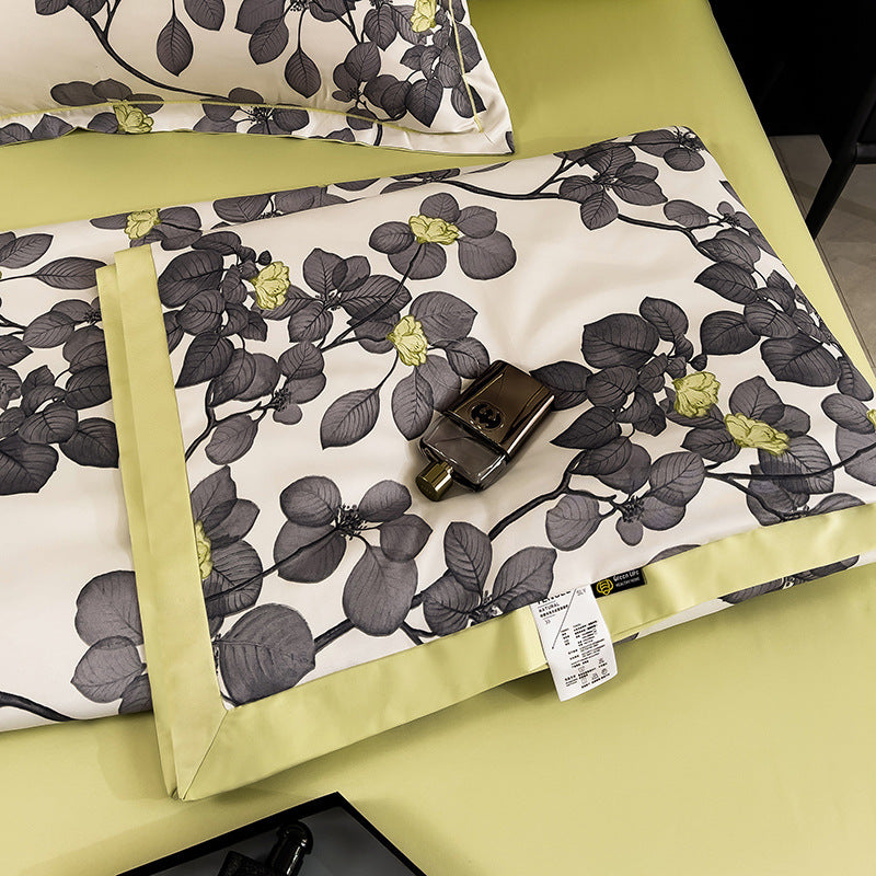 Summer Lightweight Silk Air Conditioning Quilt Set (4pcs)