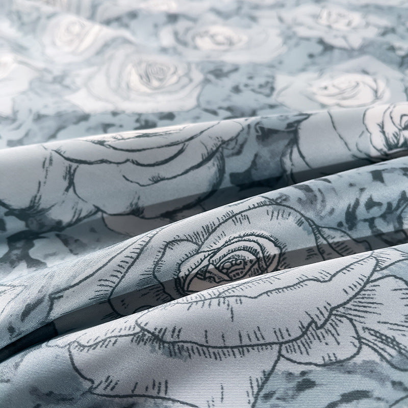 Summer Lightweight Silk Air Conditioning Quilt Set (4pcs)