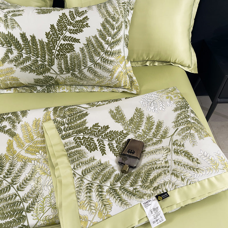 Summer Lightweight Silk Air Conditioning Quilt Set (4pcs)